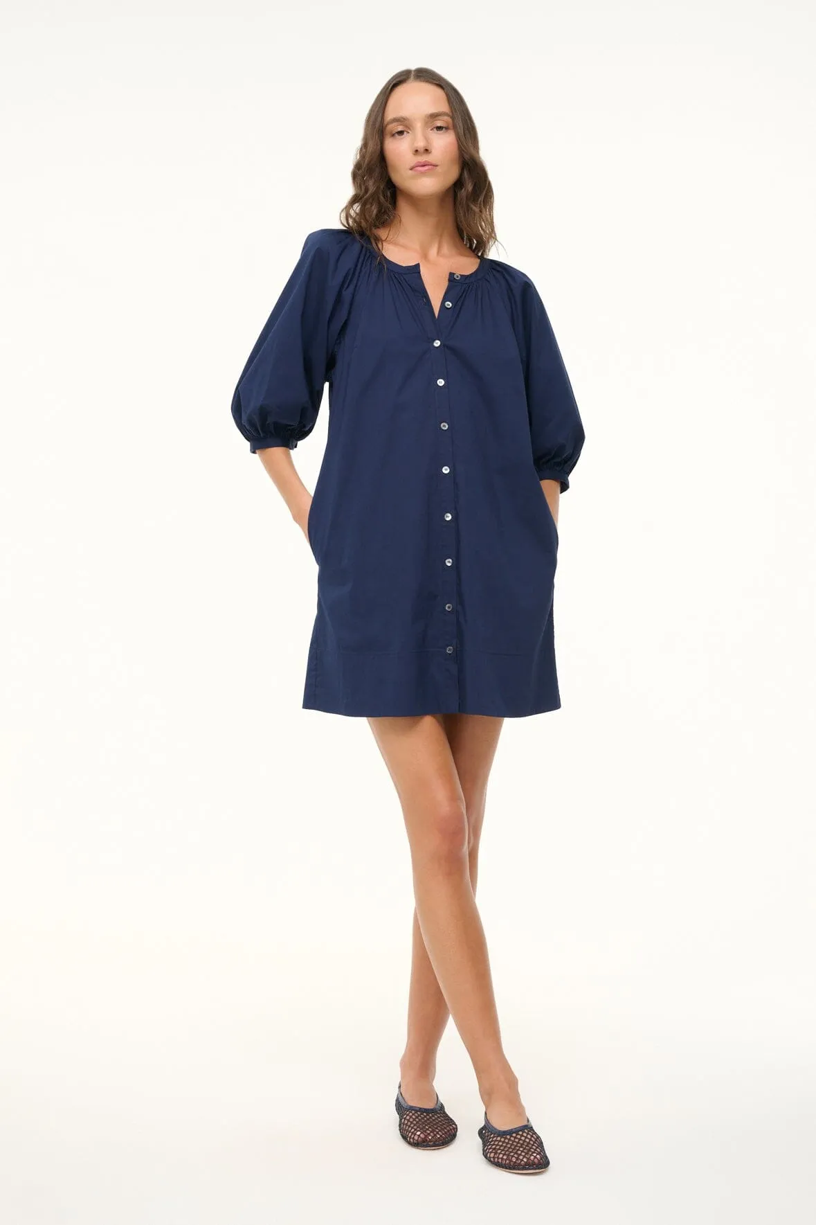 MINI VINCENT DRESS | NAVY Chic casual cut out