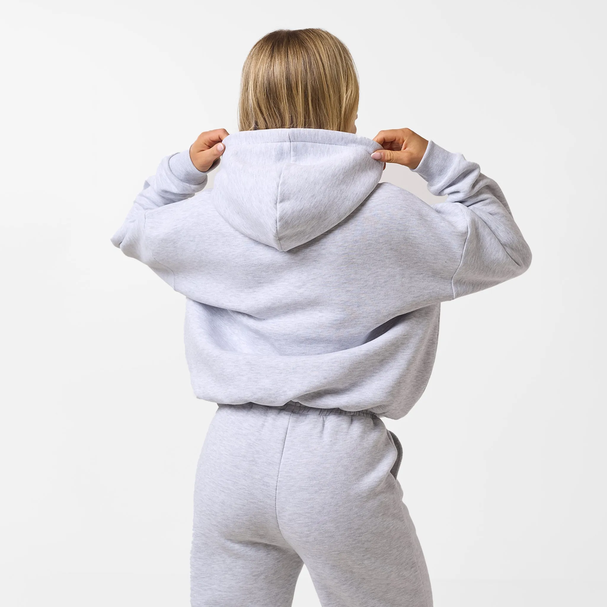 Comfy Layer Core Logo Hoodie | Grey Marl