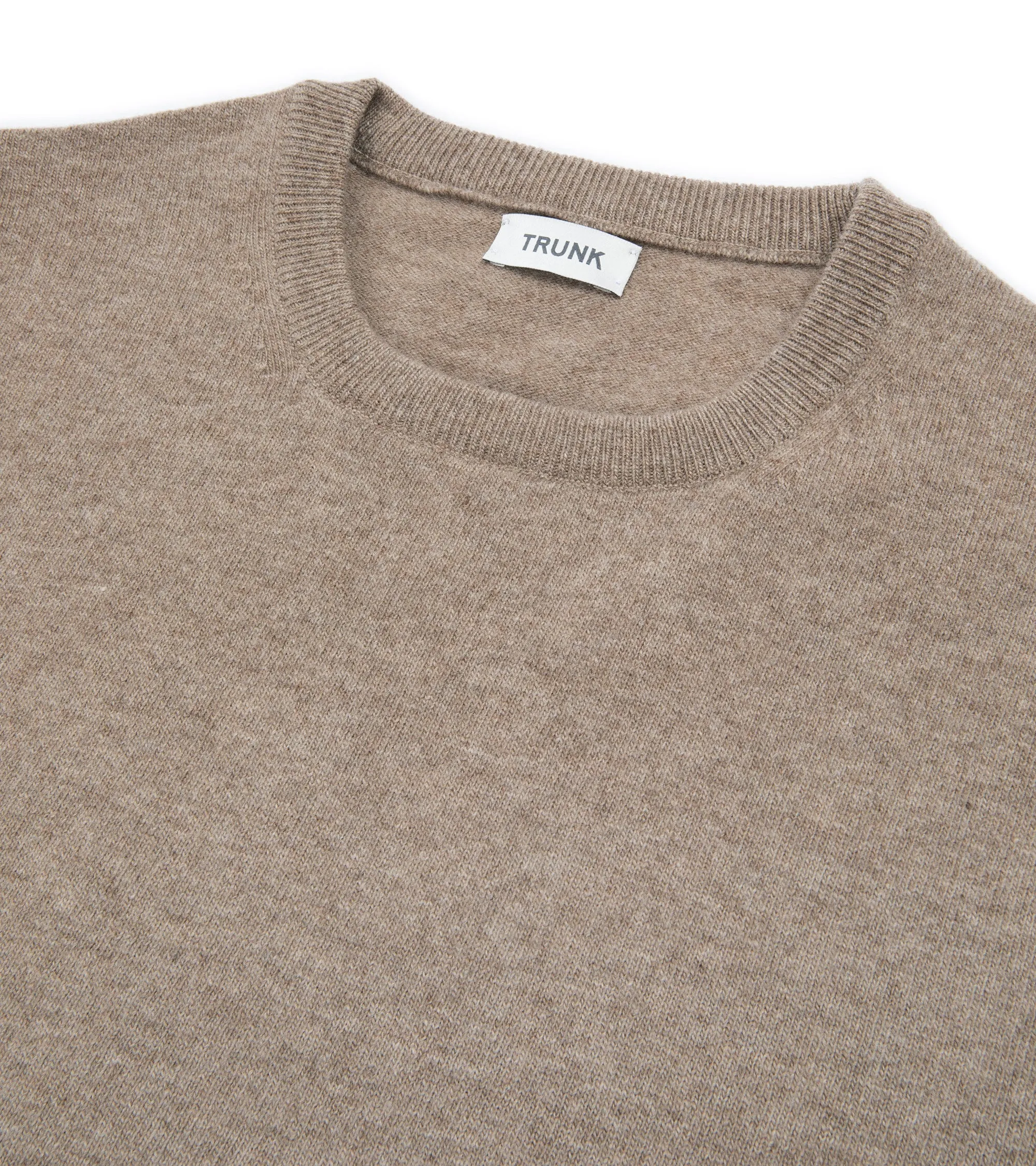Trunk Walden Geelong Crew Neck Sweater: Natural DoubleStitchedSeams