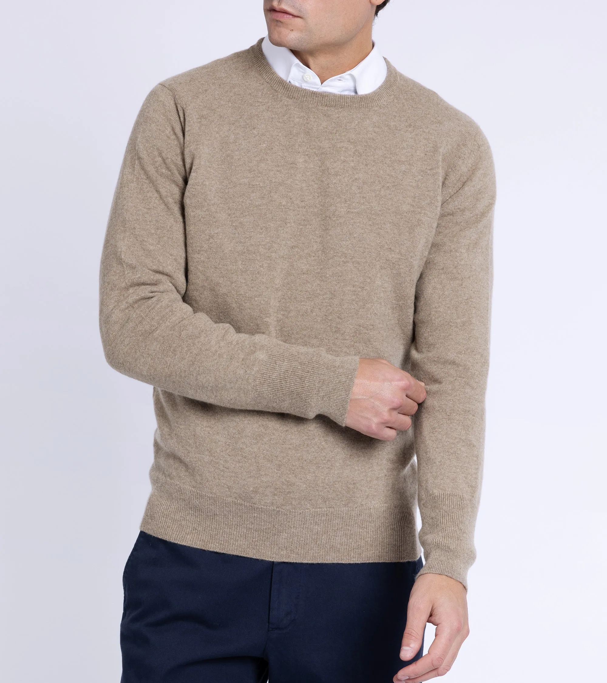 Metro Edge Trunk Walden Geelong Crew Neck Sweater: Natural