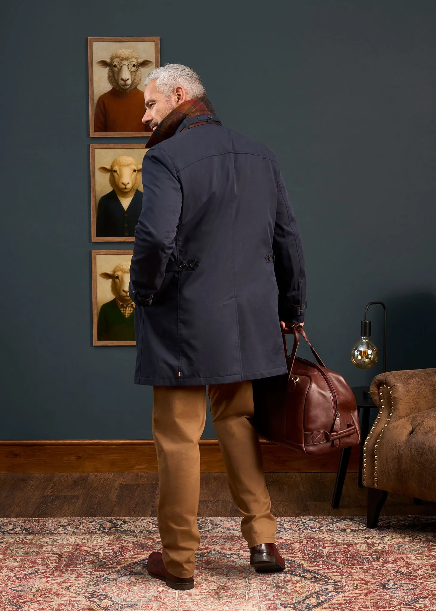 Mistfield Navy Raincoat WaterResistantCoating OdorControl Treatment