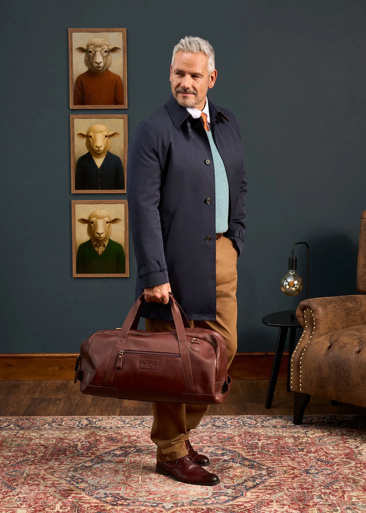 Mistfield Navy Raincoat Airy Layer Fit