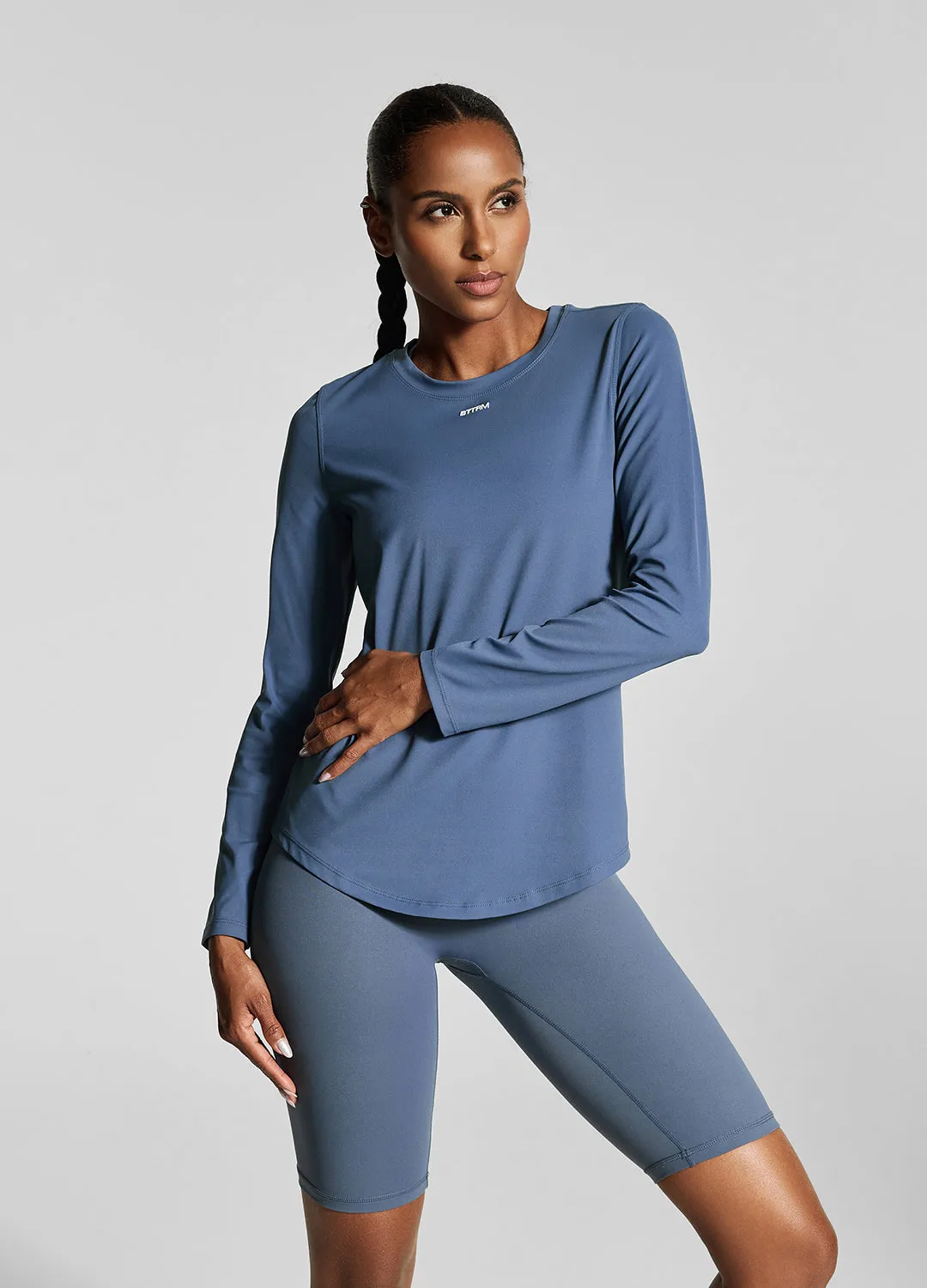Iris Blue Long Sleeve Light and Comfortable