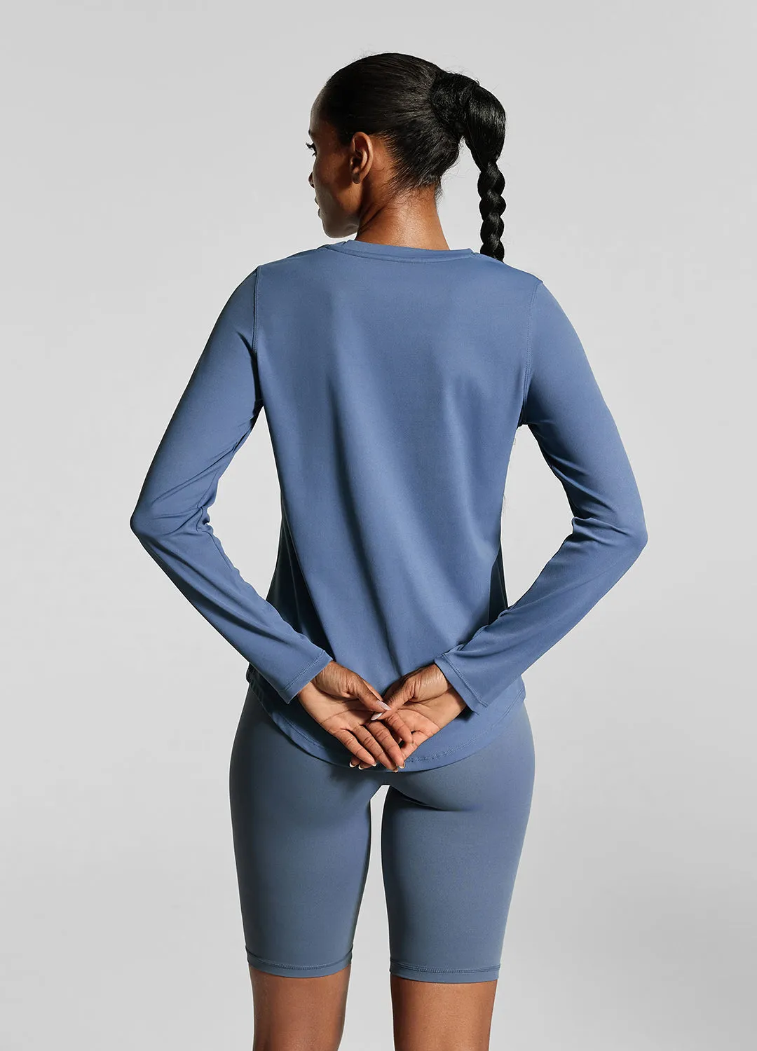 Eco Friendly Production Iris Blue Long Sleeve