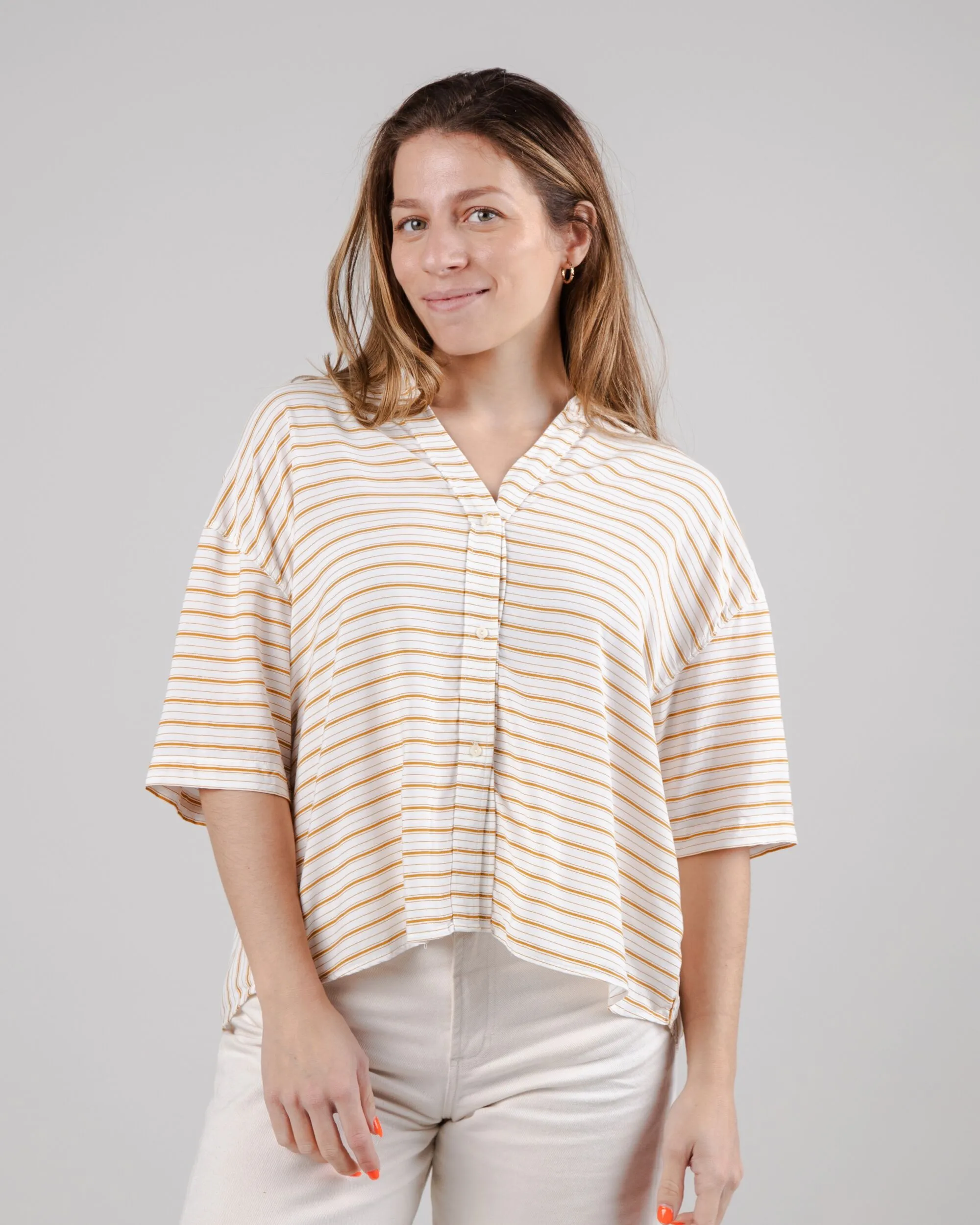 Mix Oversize Cropped Blouse Narciso NonIrritating Fabric
