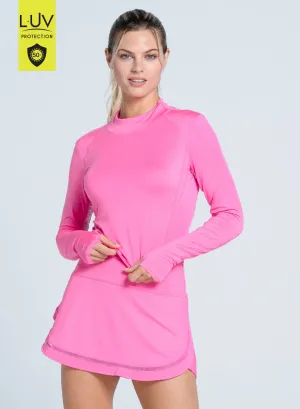 Mock Neck Hip Fit Long Sleeve Timeless Appeal