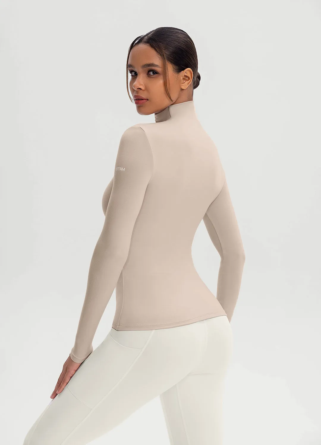 Mock Neck Long Sleeve Top Essential Wear