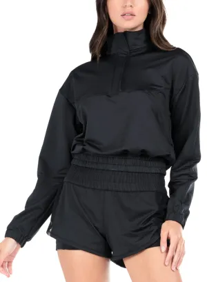 UV protection layer Sporty Comfort Wear Mock Pullover