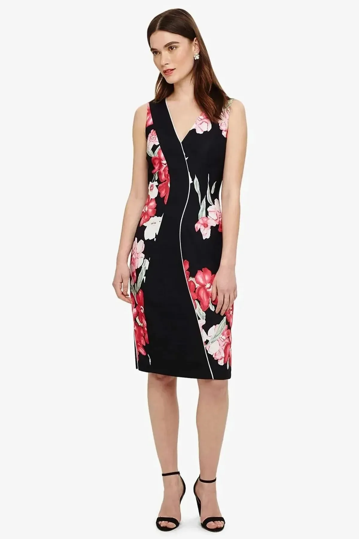 Floral Pencil Dress Day Romance