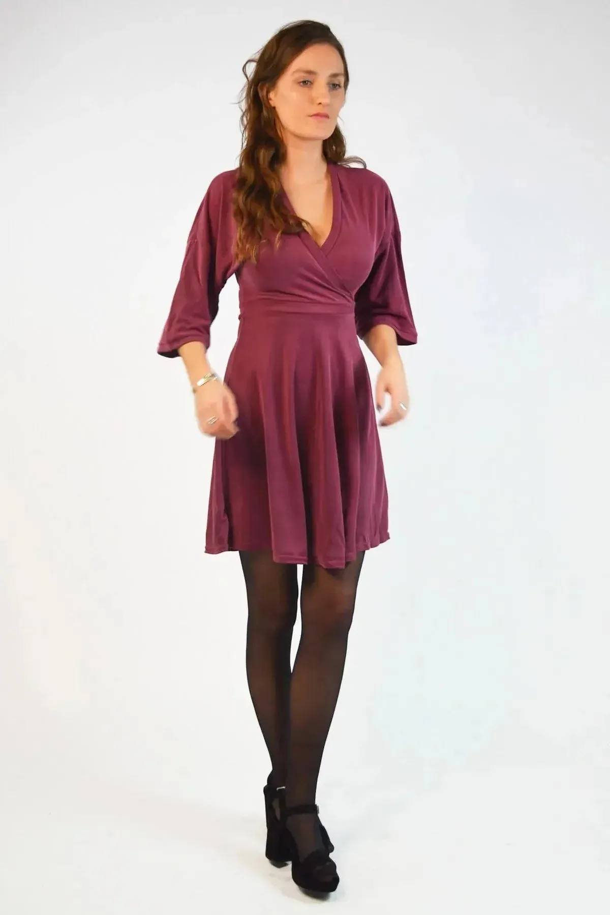 Understated Elegance V-Neck Wrap Dress