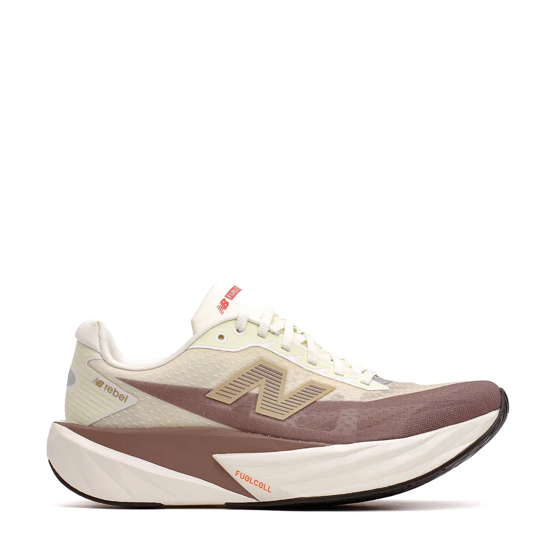 New Balance Men FuelCell Rebel v5 Angora Earth Shadow MFCXLY5 Hyper Responsive Foam Speed Enhancement