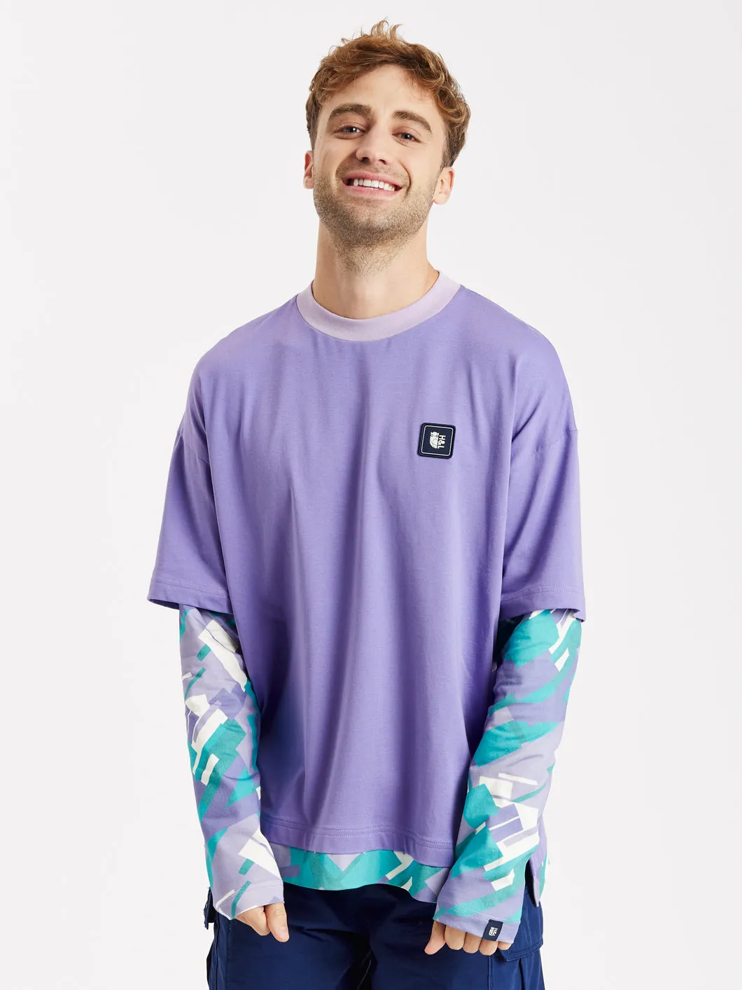 Montel Long Sleeve Tee Smooth Texture