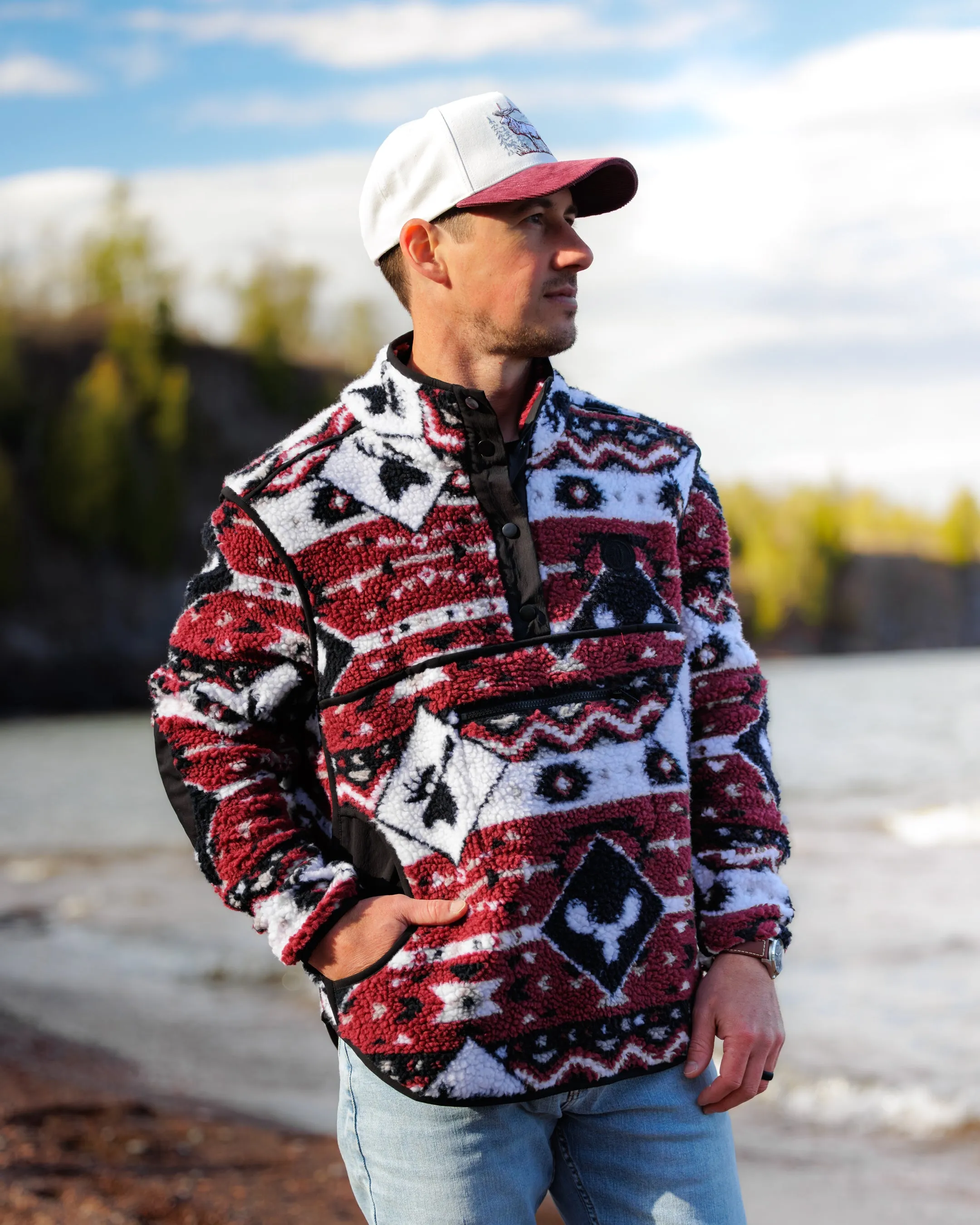 Moose Jaw Men's Sherpa Pullover Lounge Style Subtle Warmth