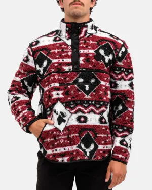 Drop Tail Hem Layered Fit Moose Jaw Men's Sherpa Pullover