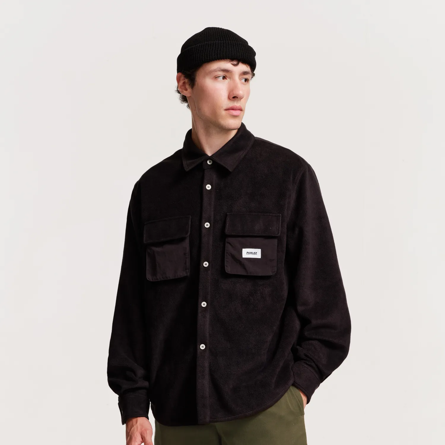Motion Fleece Shirt Black Brushed Finish