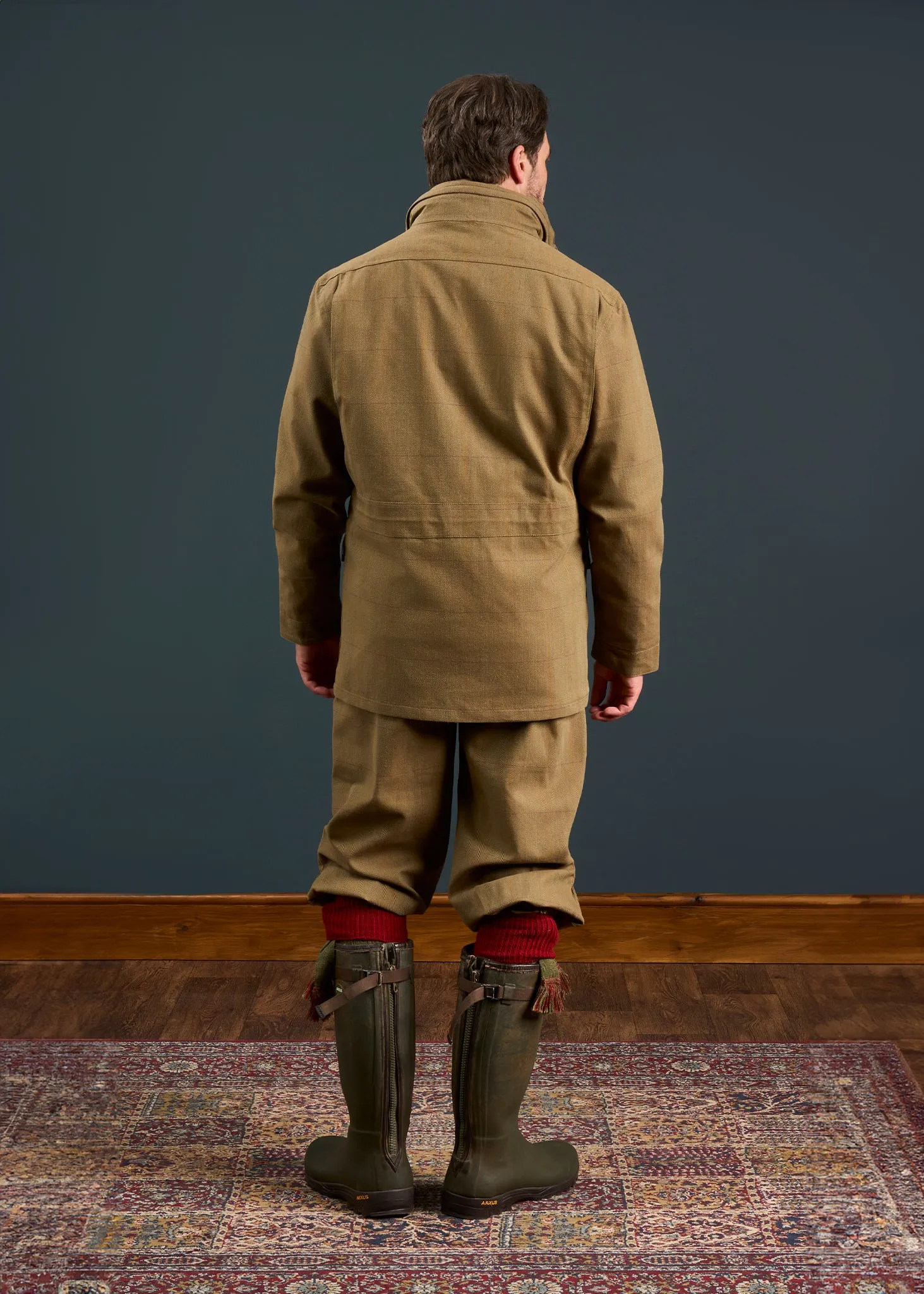 Axford Men's Waterproof Lightweight Field Coat In Aspen - Shooting Fit AbrasionResistantSurface