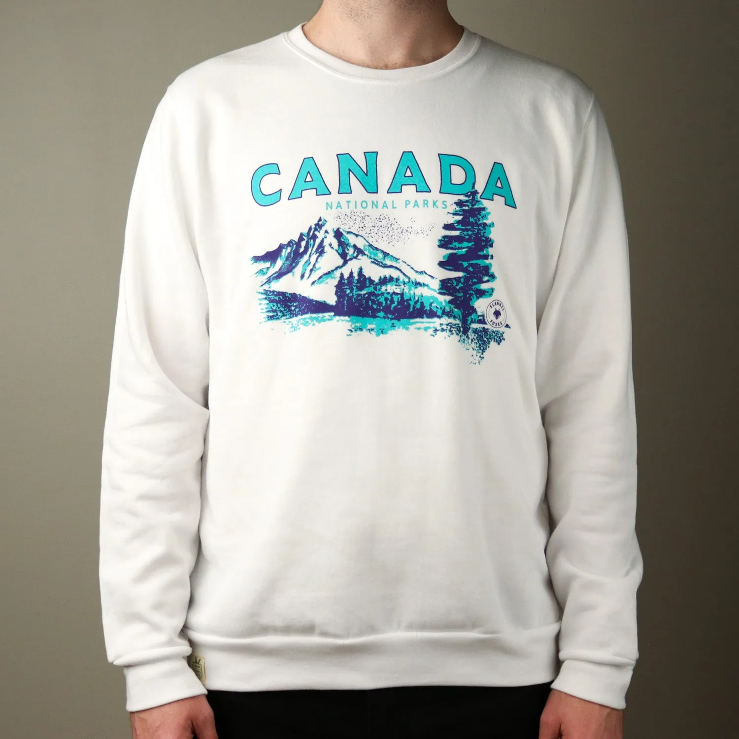 National Parks Sweatshirt ?C White Stream Fit