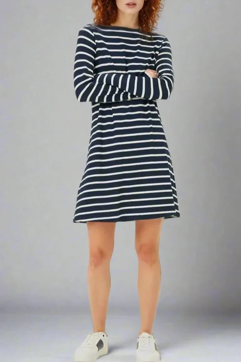 Nautical Striped Jersey Dress Soft Layers