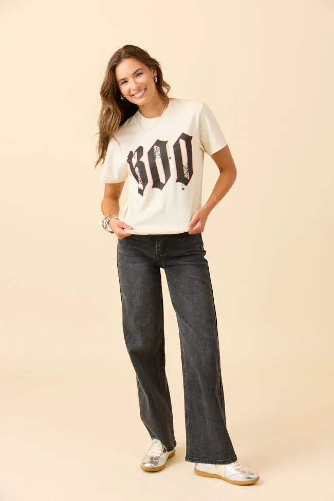 Daily Casual Boo Ivory Graphic Tee SALE