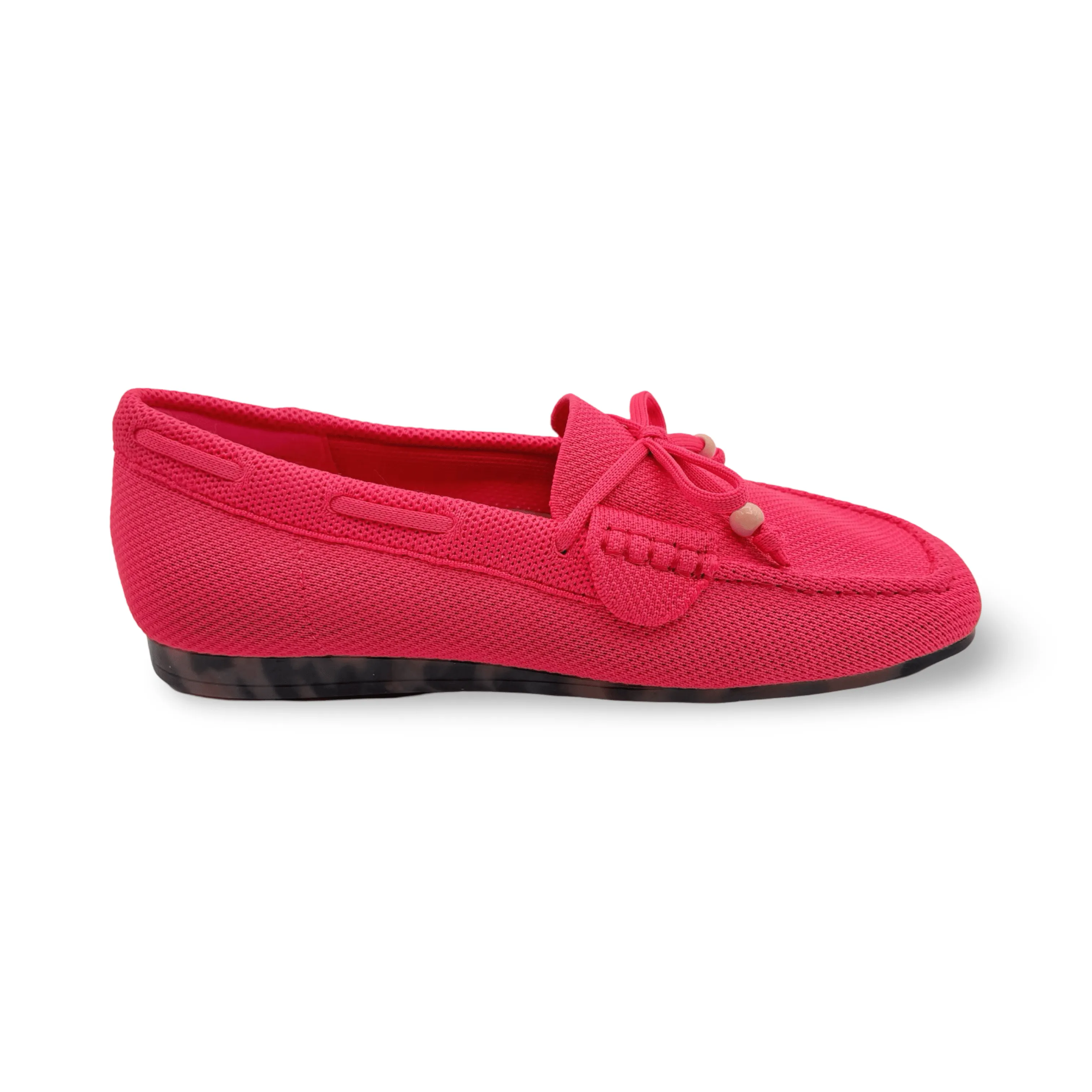 Nevee Pink Knit Fabric Loafer Trail Strong