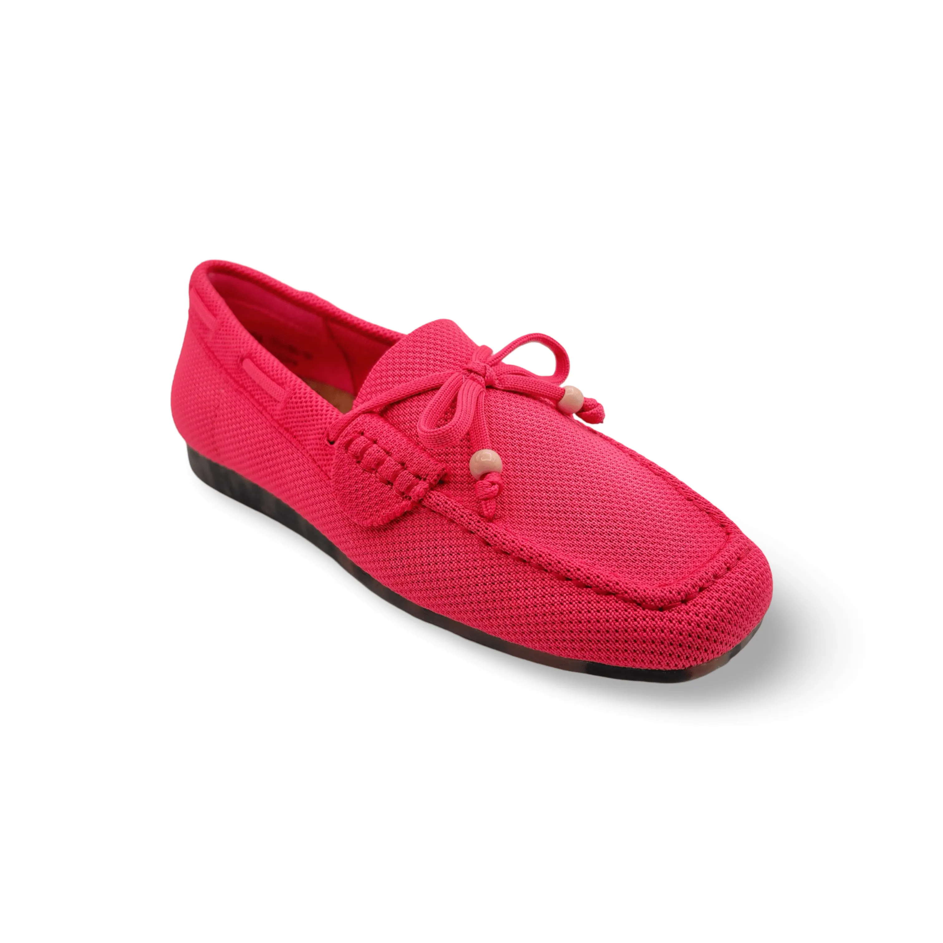 Nevee Pink Knit Fabric Loafer Garden Walk