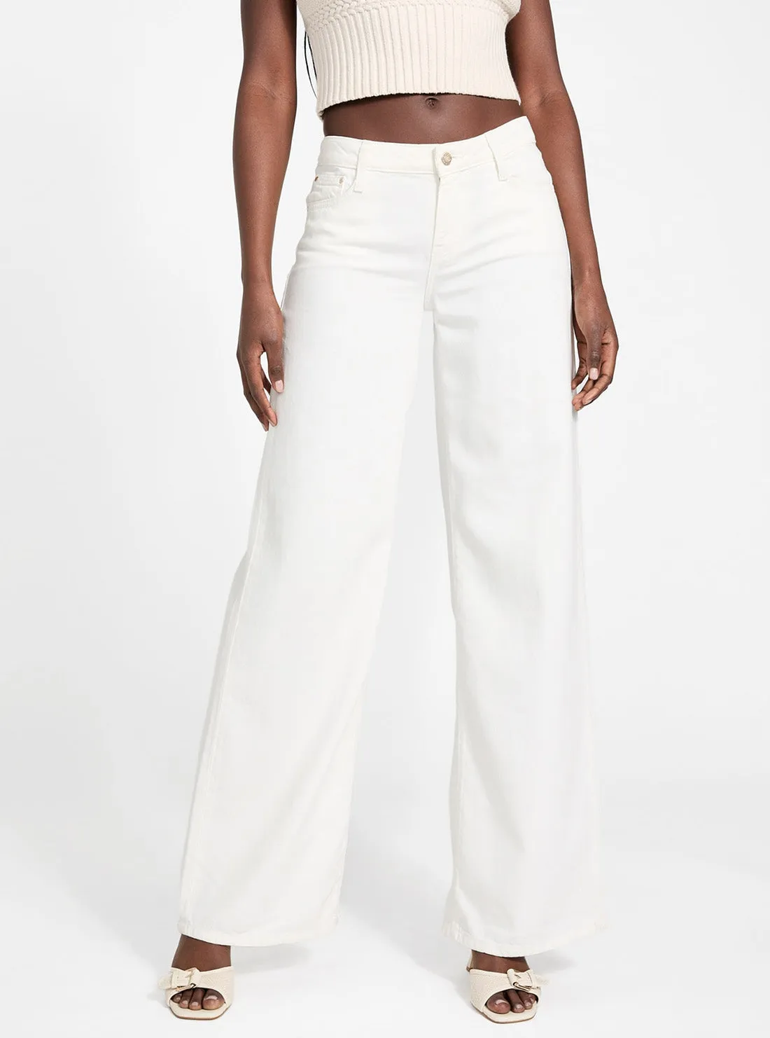 Eco White Featherweight Sexy Palazzo Jeans Style Focus Affordable Outdoor Adventure Artist Vibe