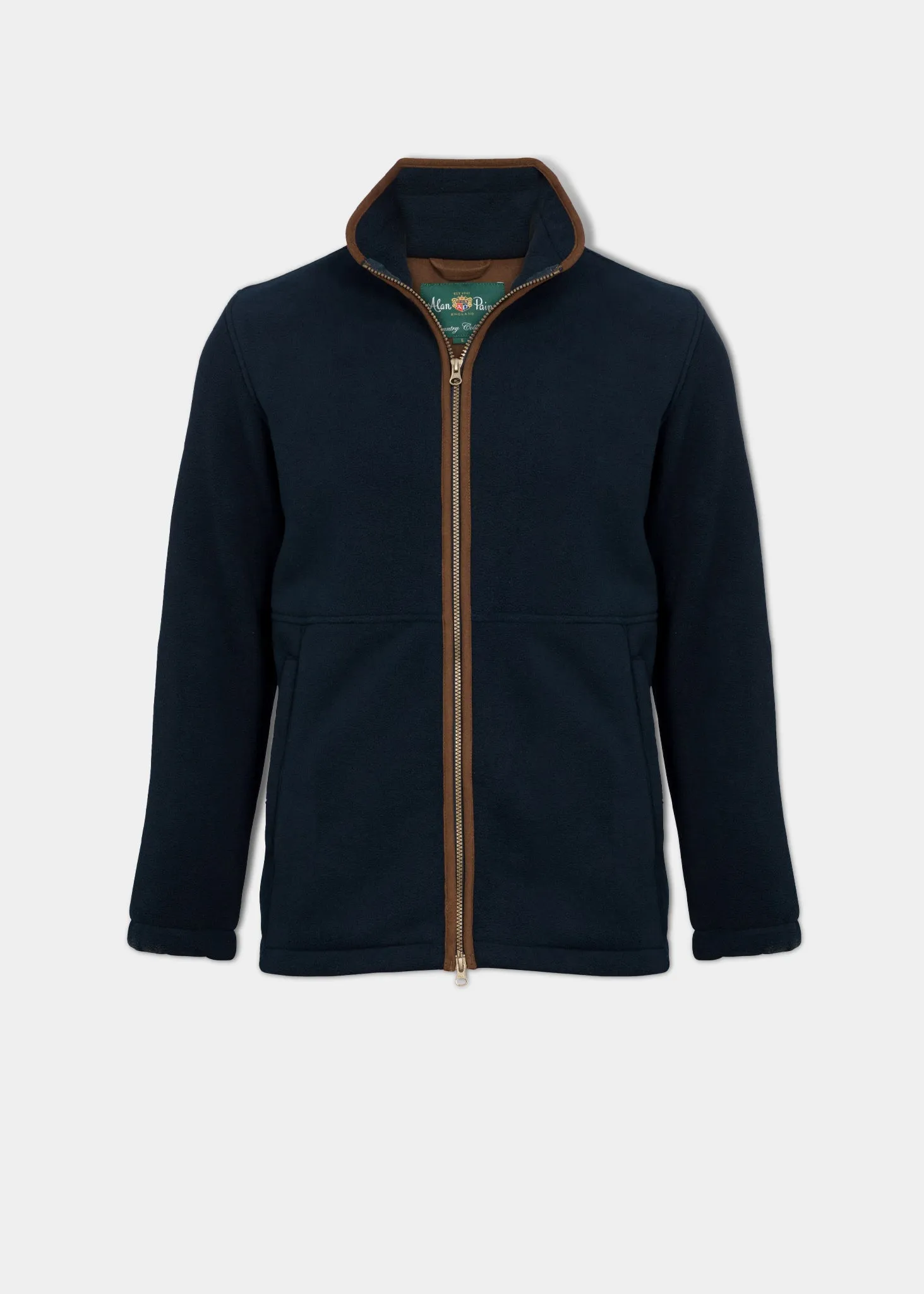 Subtle Layers Fleece Lined Aylsham Men's Fleece Windblock In Dark Navy - Regular Fit