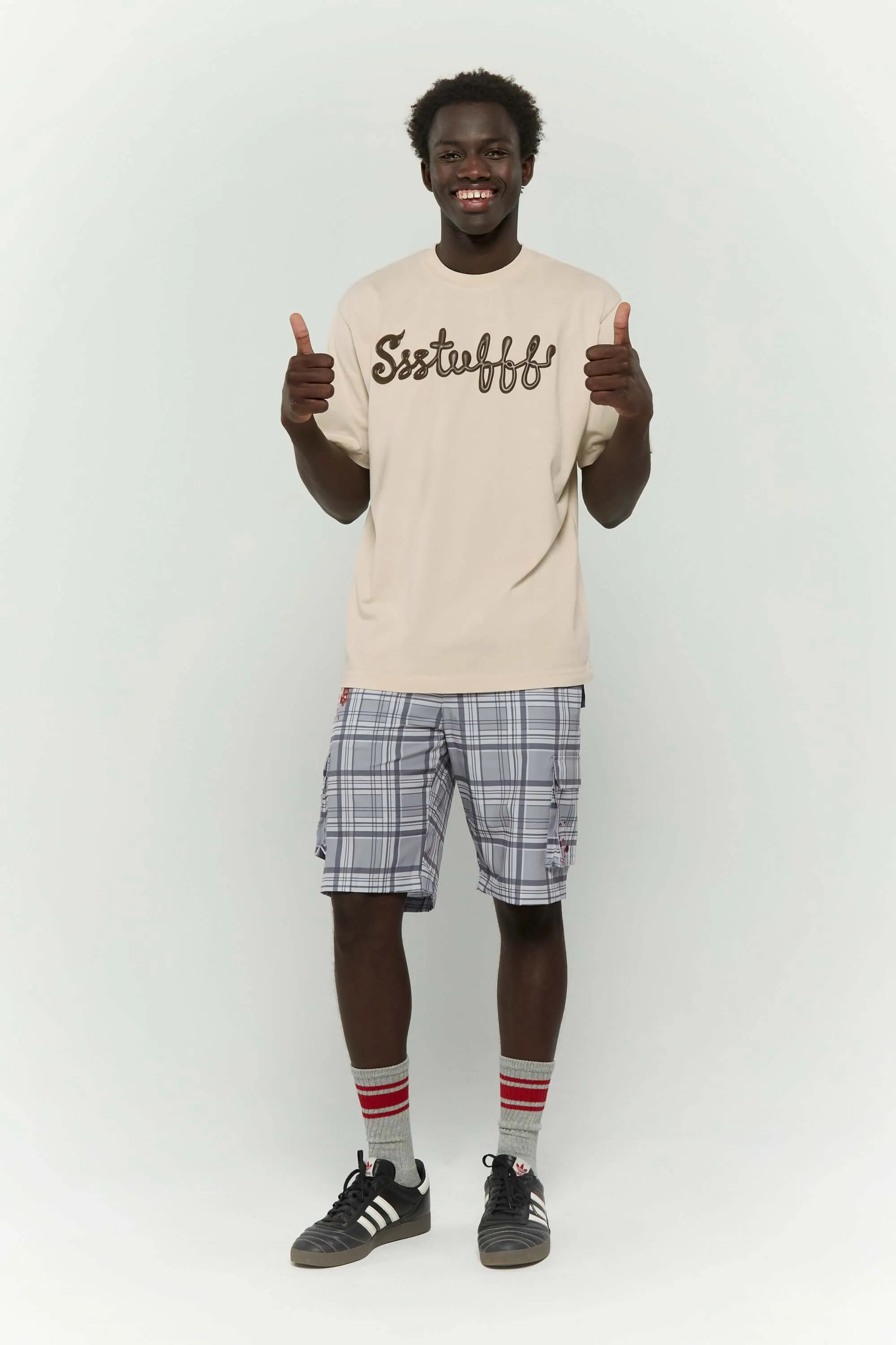 Cream Letters Logo Tee Hypoallergenic Fibers Sport Performance