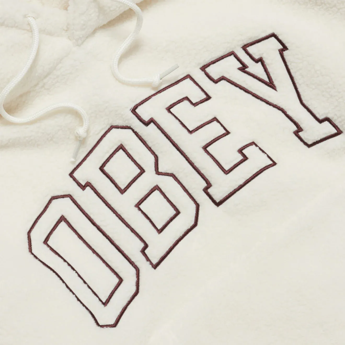 Fashion Relaxed Obey Collegiate Hood Unbleached