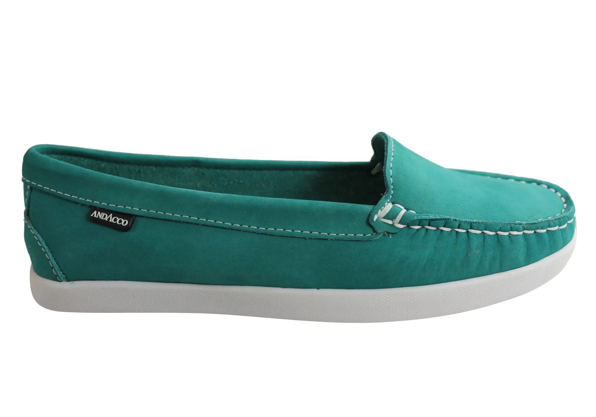 Walk Support Andacco Amore Womens Comfortable Flat Leather Loafers Made In Brazil