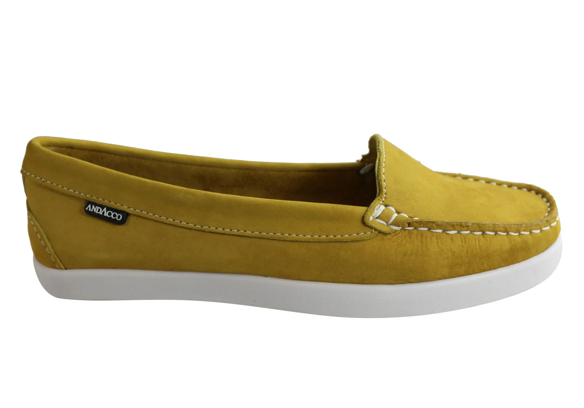 Andacco Amore Womens Comfortable Flat Leather Loafers Made In Brazil Sprint Step