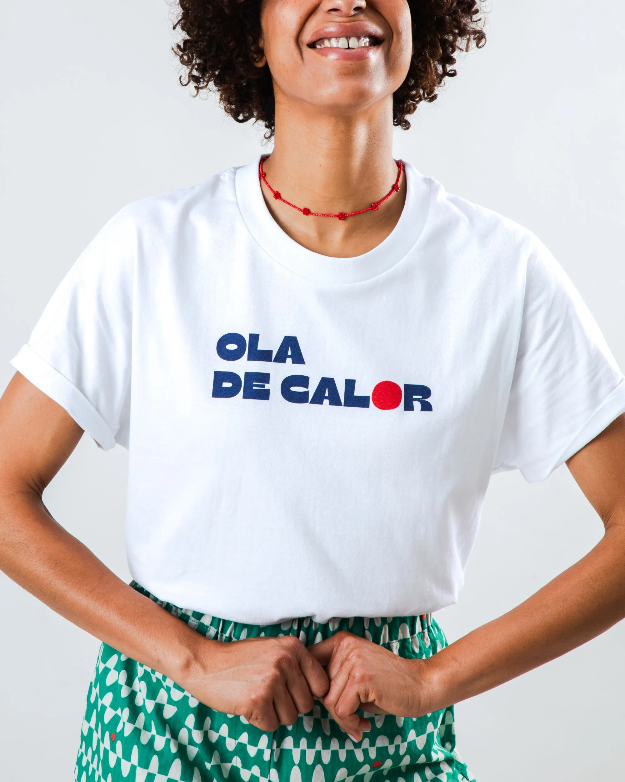 Ola de Calor Oversize Tee  White Chill Design