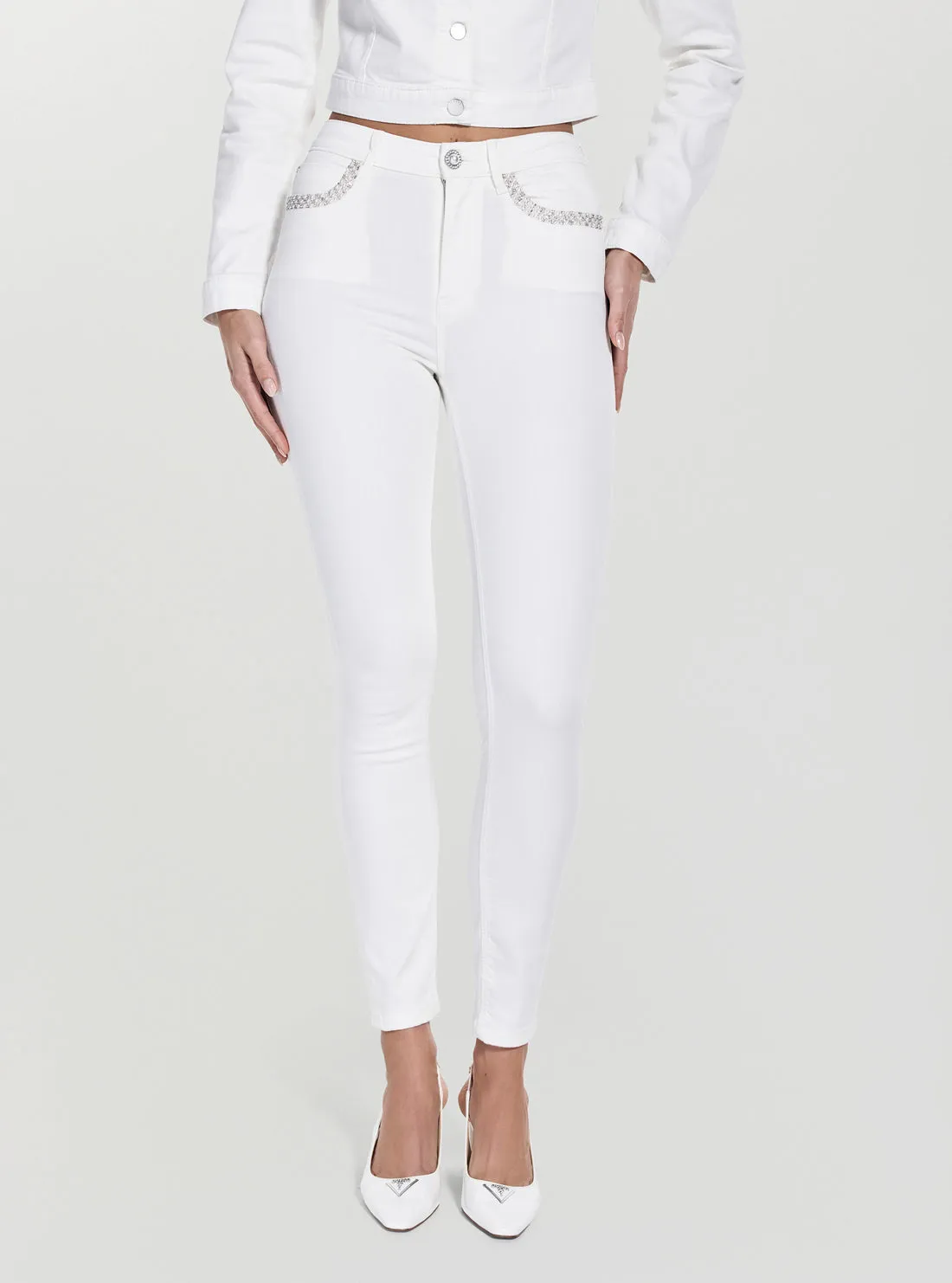 Eco White High-Rise 1981 Skinny Jeans Smart Fit