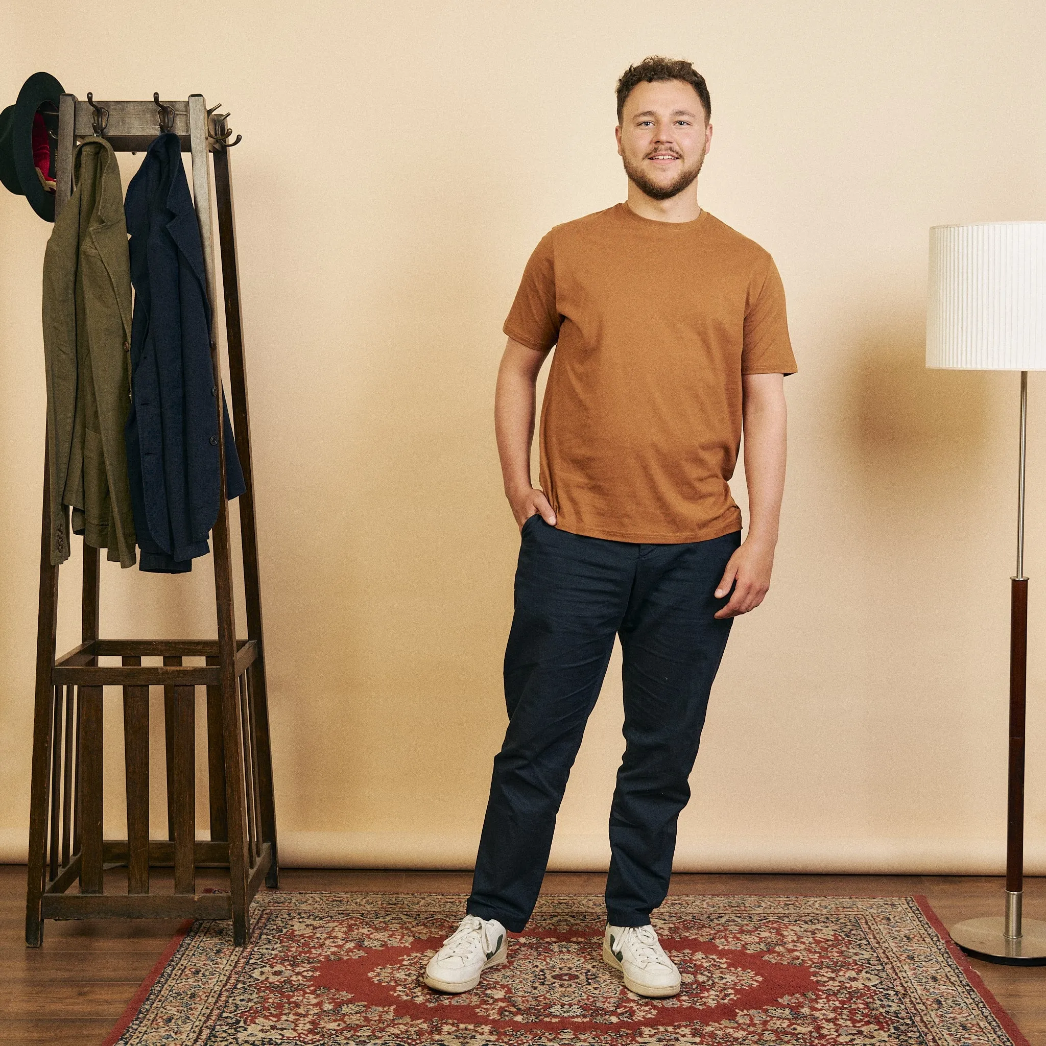 Organic Egyptian Cotton T-Shirt - Glazed Ginger Light Flex Fit