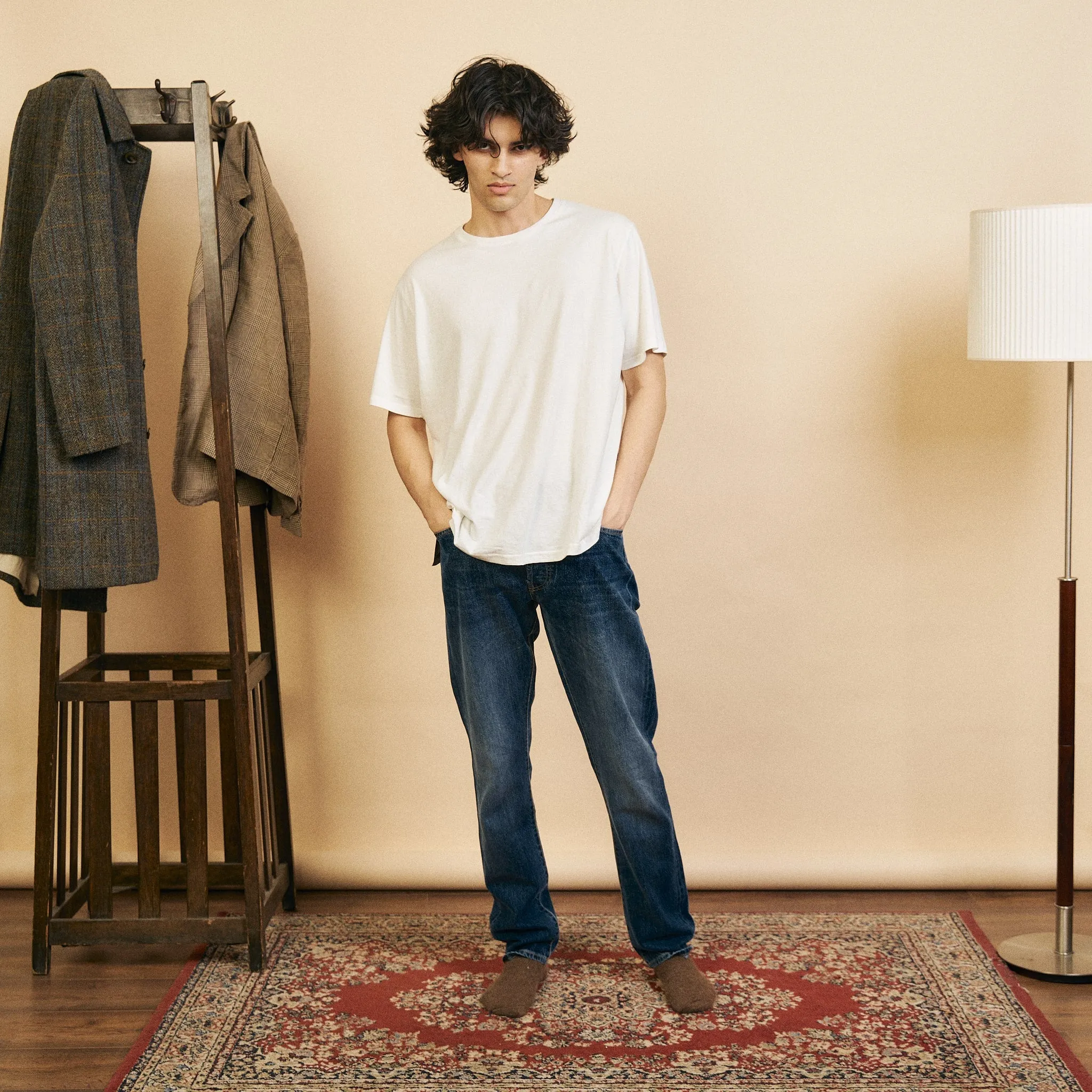 Essential Fit Perfect Wear Organic Egyptian Cotton T-Shirt - Off White