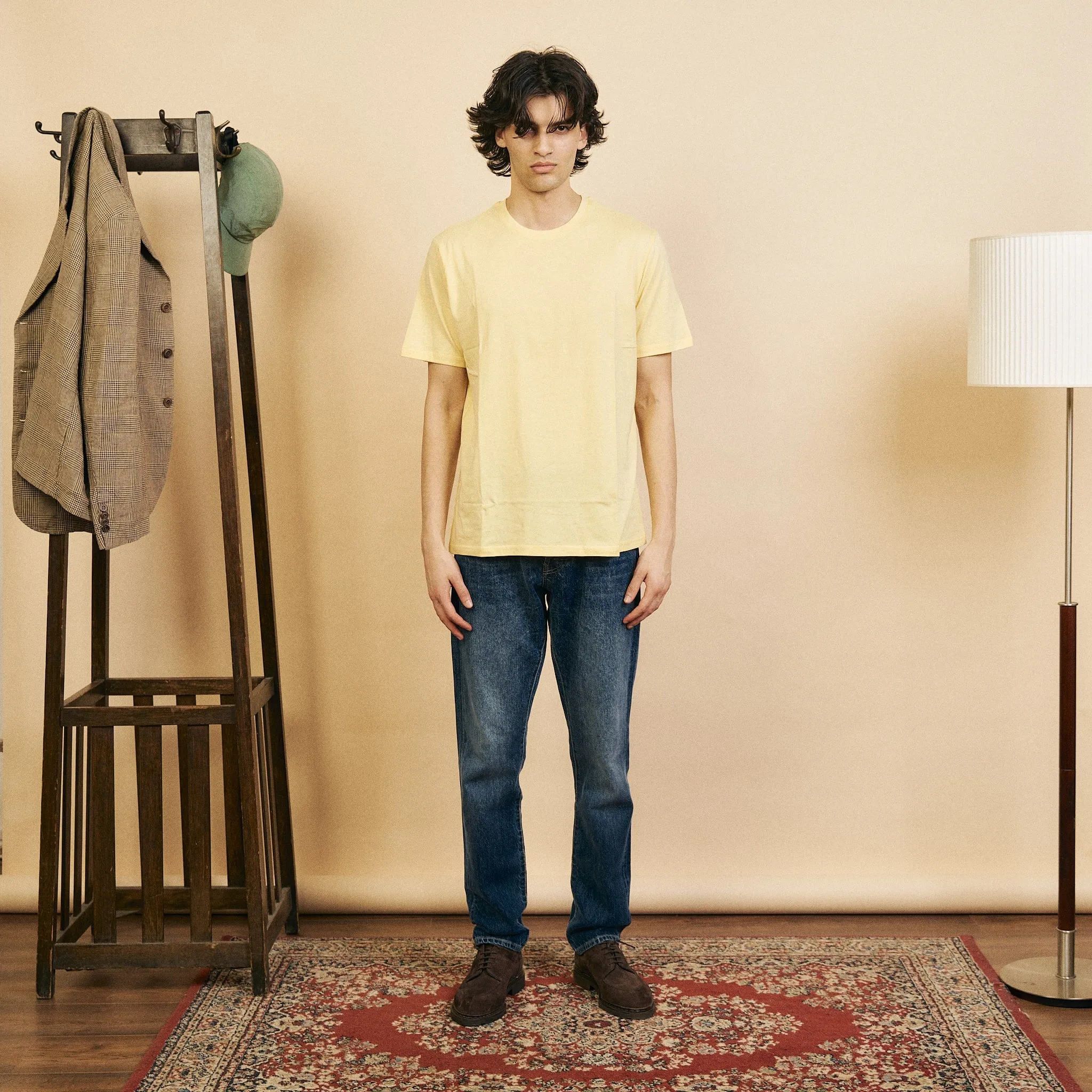 Organic Egyptian Cotton T-Shirt - Yellow Perfect Layer Wear