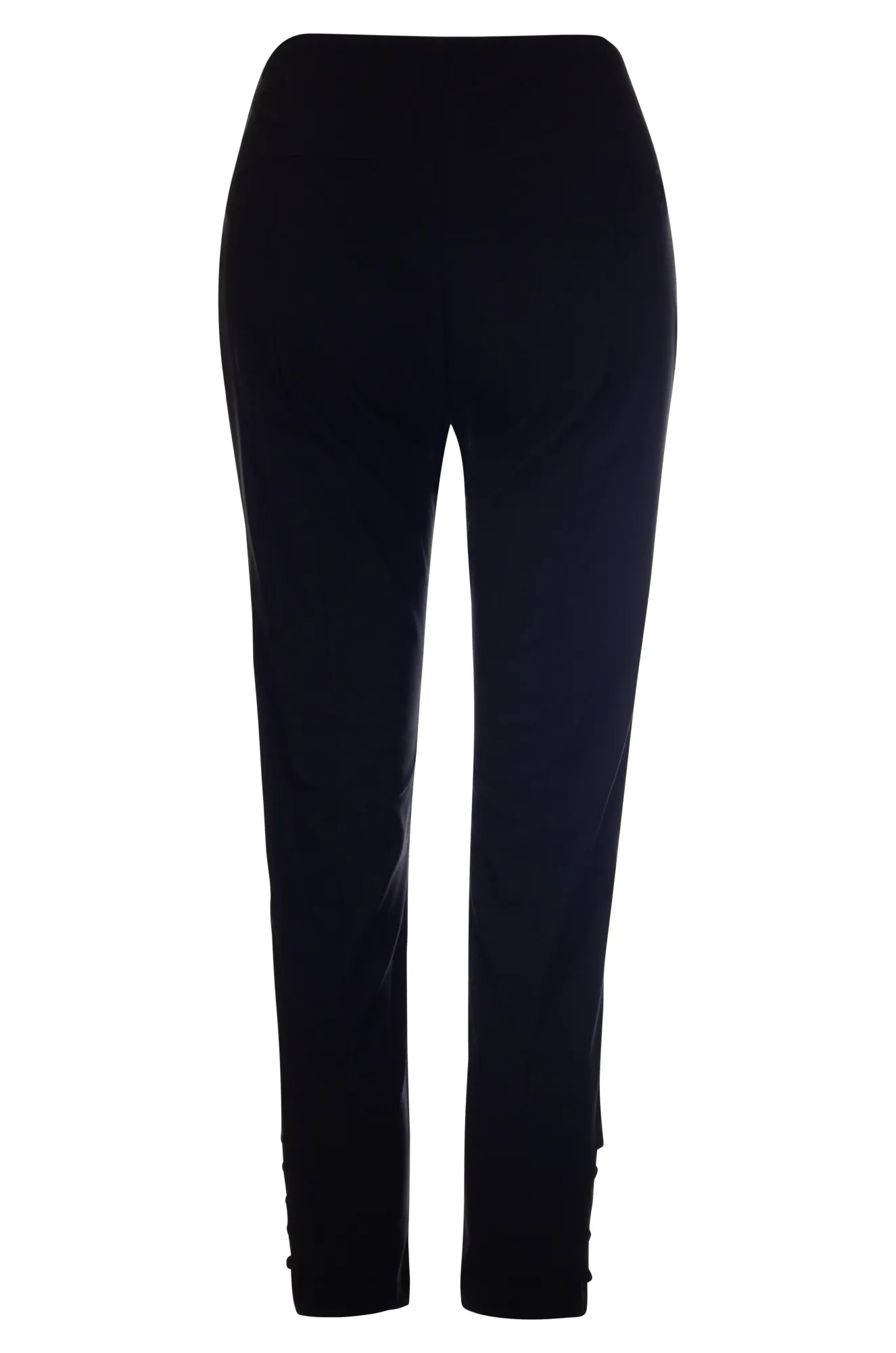 Pull on Micro Stretch Capri Pants | Black | 2165A1 Simple Cut