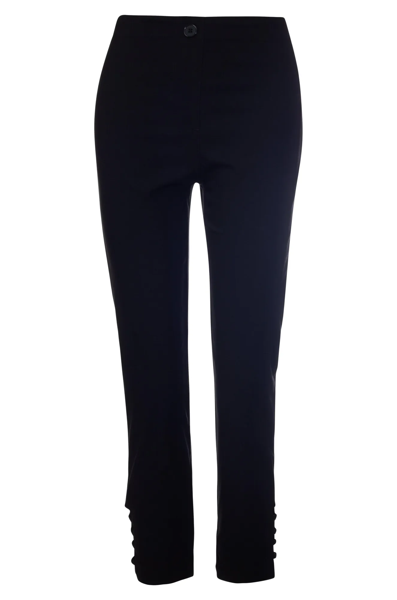Pull on Micro Stretch Capri Pants | Black | 2165A1 Flex Movement