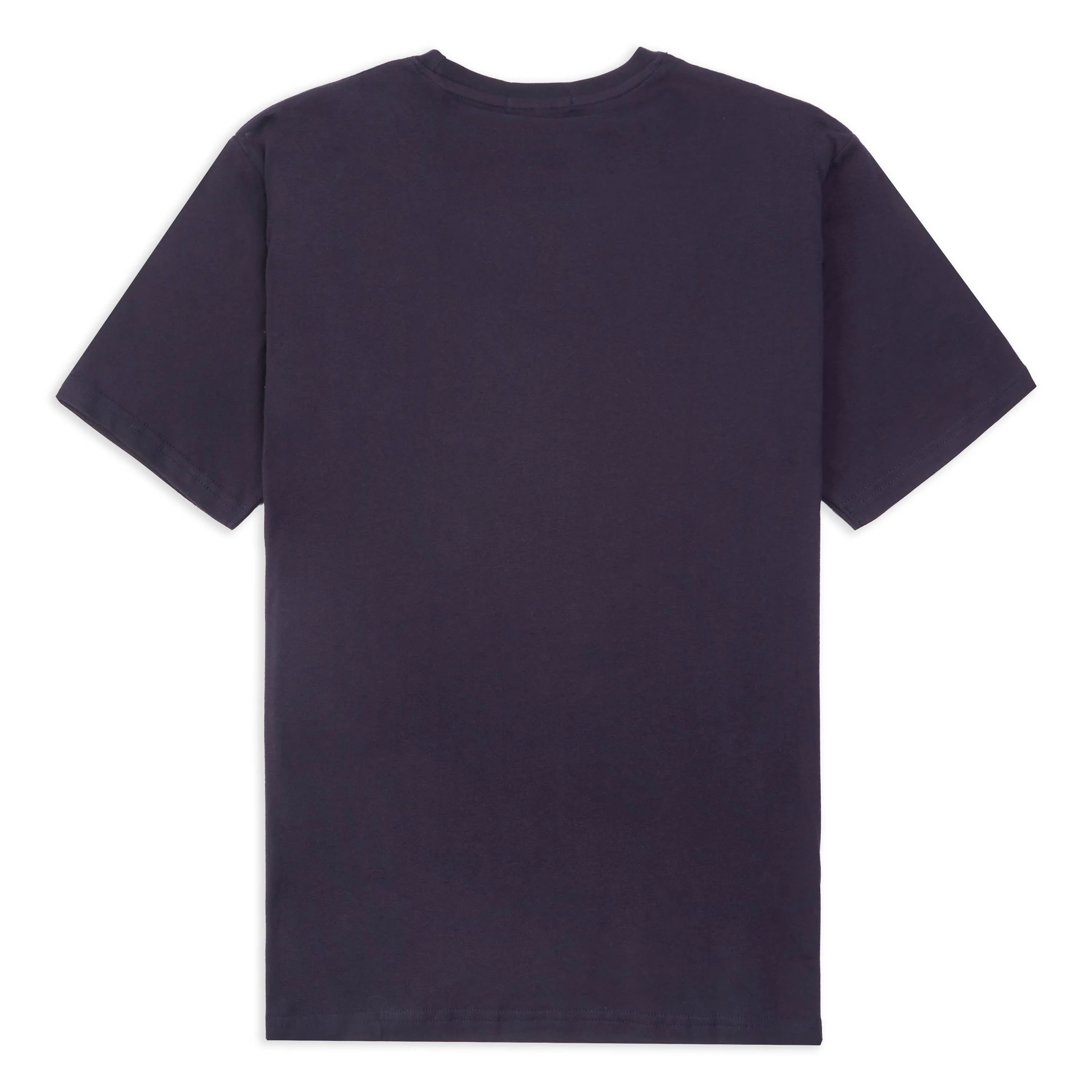 Button Down Organic Egyptian Cotton T-Shirt - Navy
