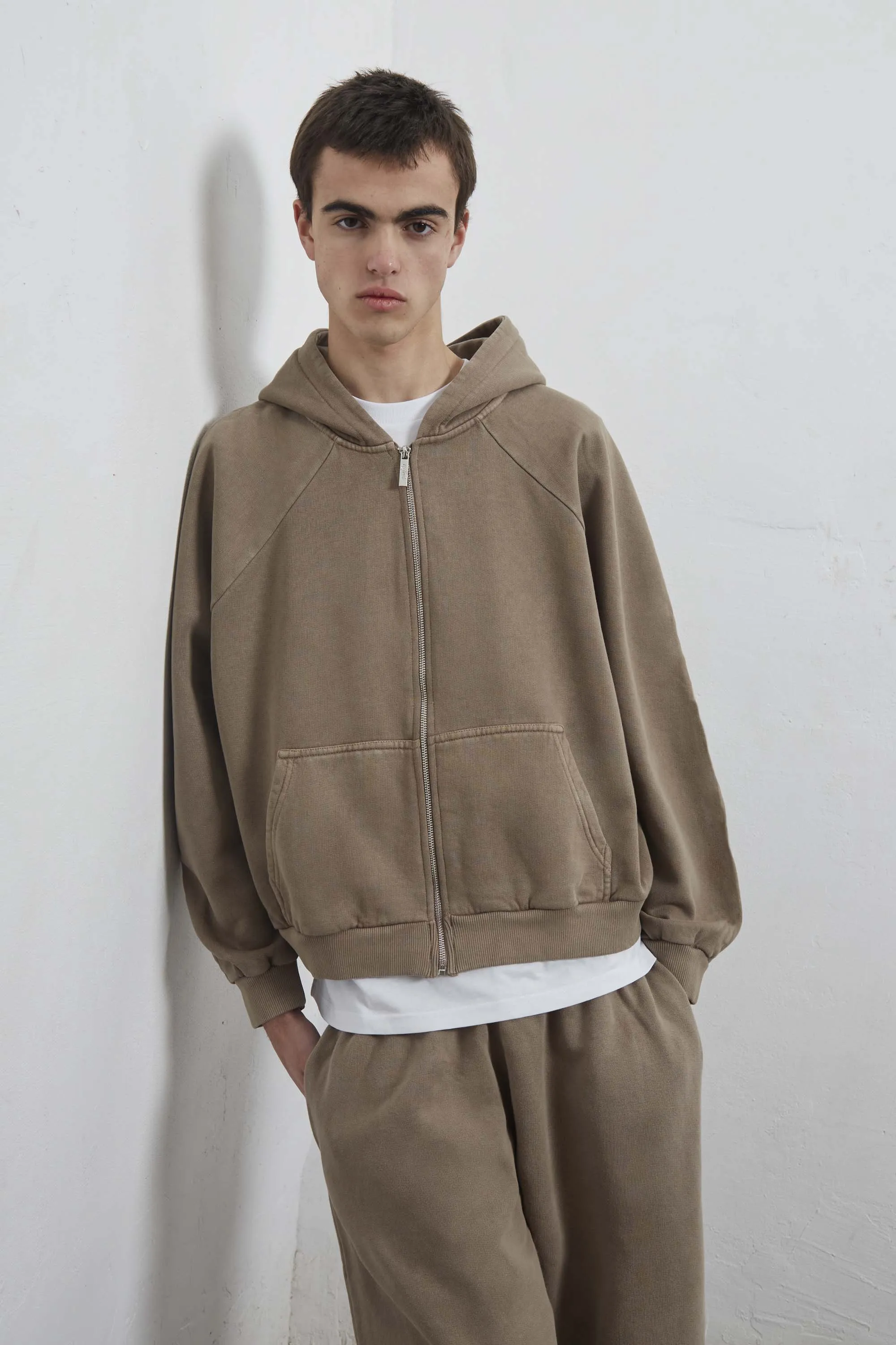 product industry position Mini Logo Zip-Up Cropped