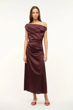 PHARE SILK DRESS | MERLOT Light and Comfortable Wear Farm Air