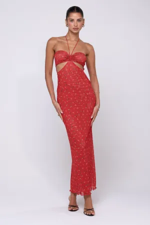 Phoebe Dress in Cayenne Bridal-Shower