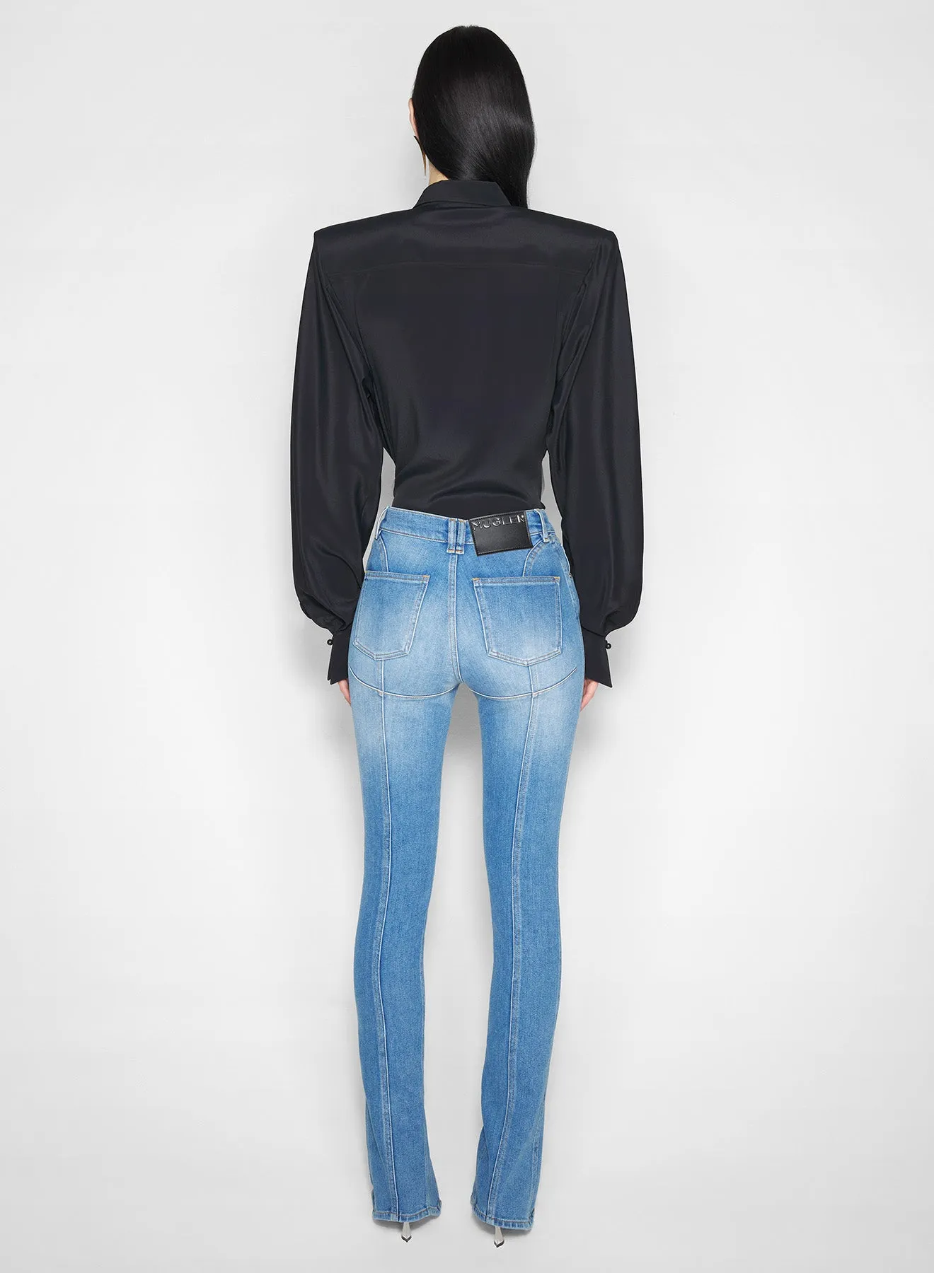 pierced blue denim skinny jeans Soft Lines
