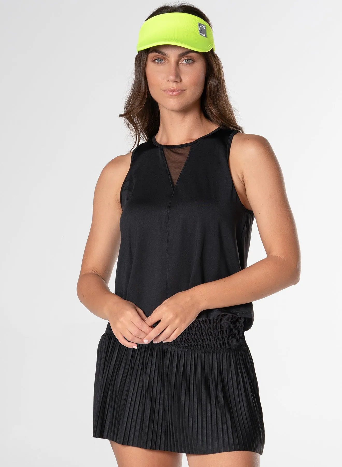 Festival wear Seam Free Back Pleats Please Tank