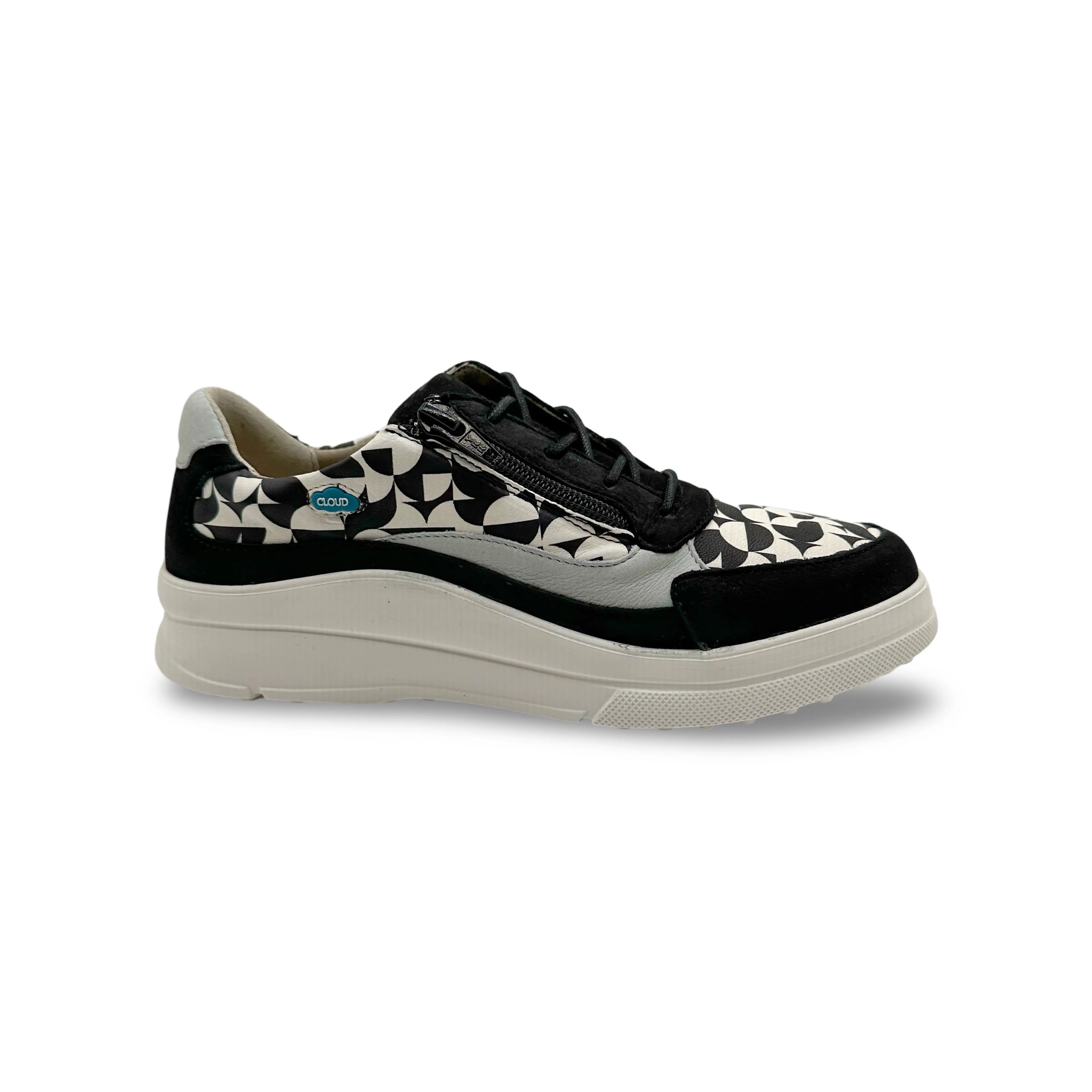 Balance Fit Freeze Grip DAPHNE Black & White Sneaker