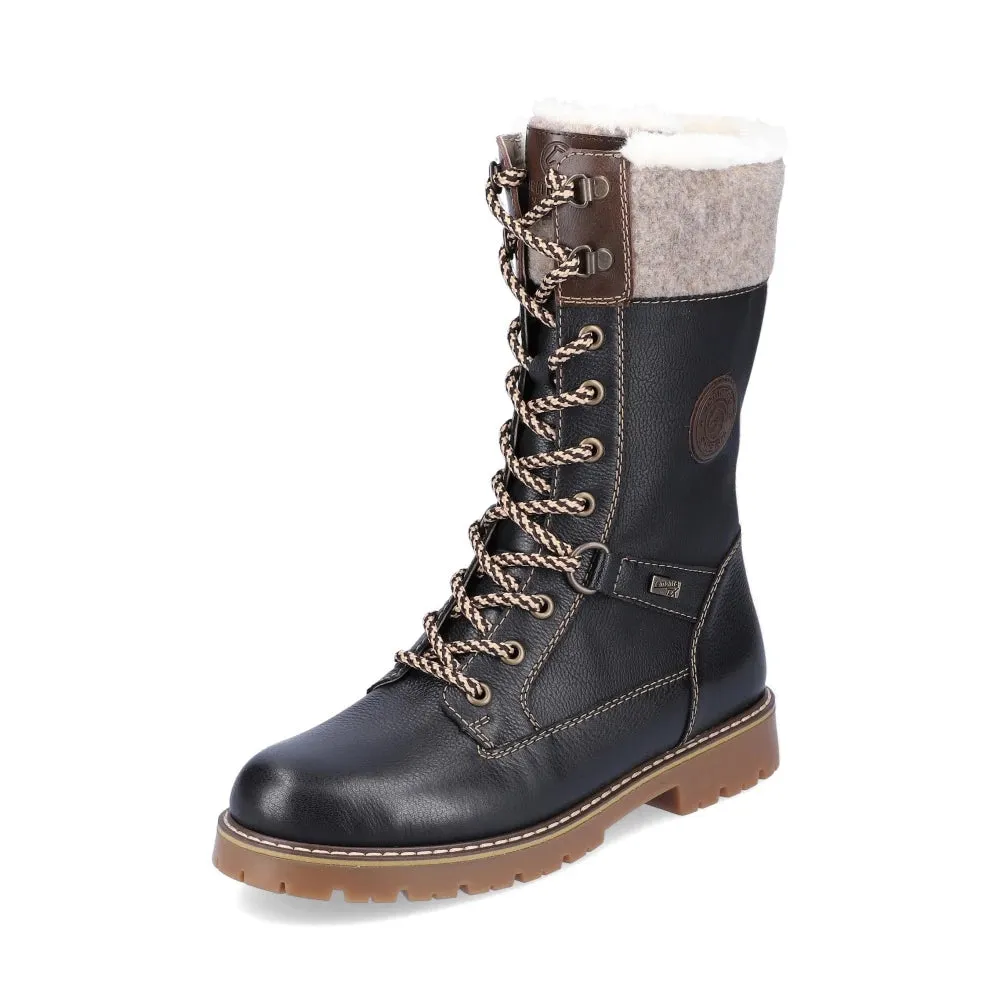 Shine Bright Remonte D9379-01 Flip Grip Boots