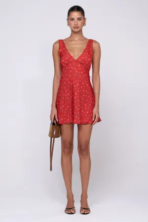 Easy-to-style casual dress Frankie Mini in Cayenne