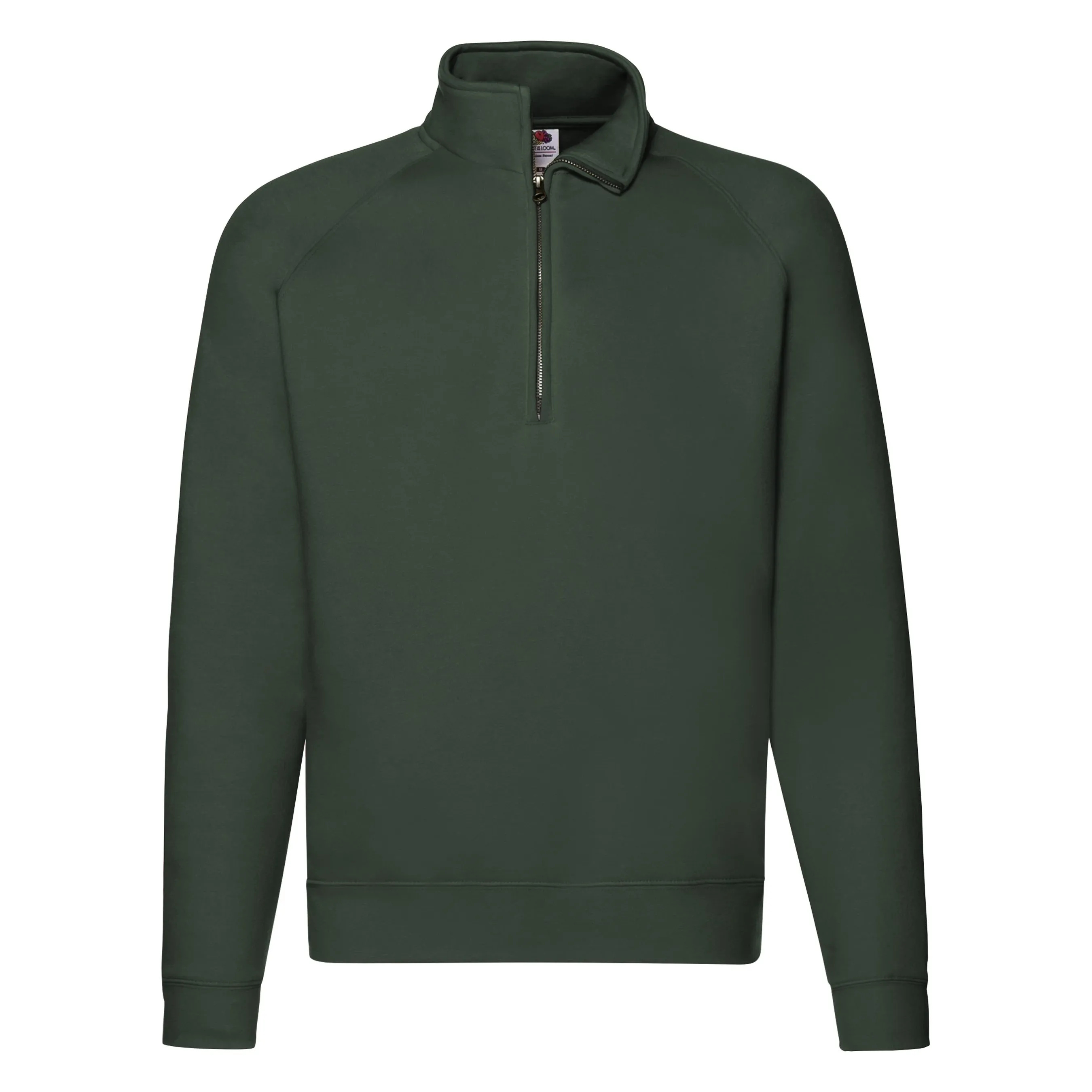 Premium Zip Neck Sweat | BOTTLE GREEN product future prospects product rating