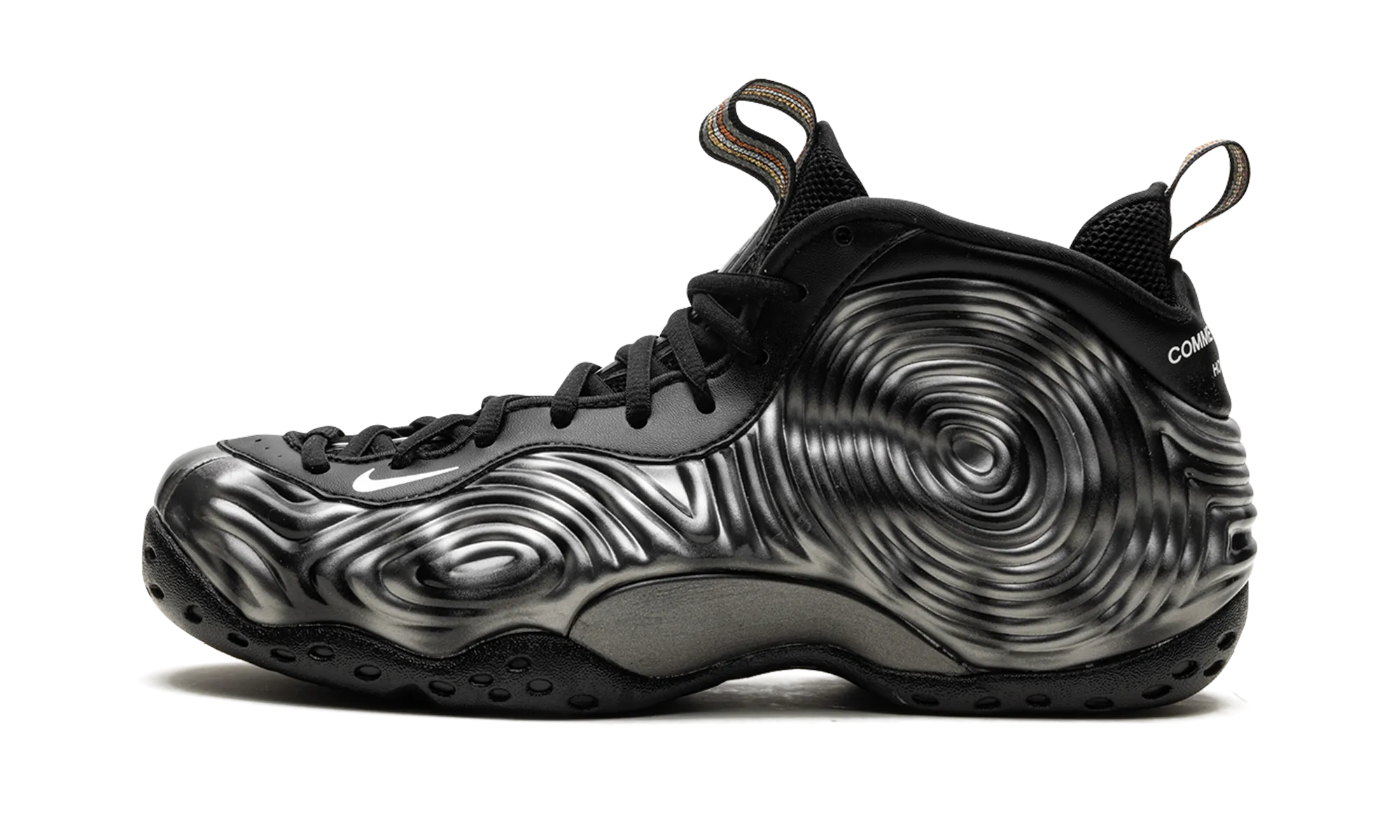 Ultimate support Air Foamposite One SP "CDG Homme Plus - Black White"