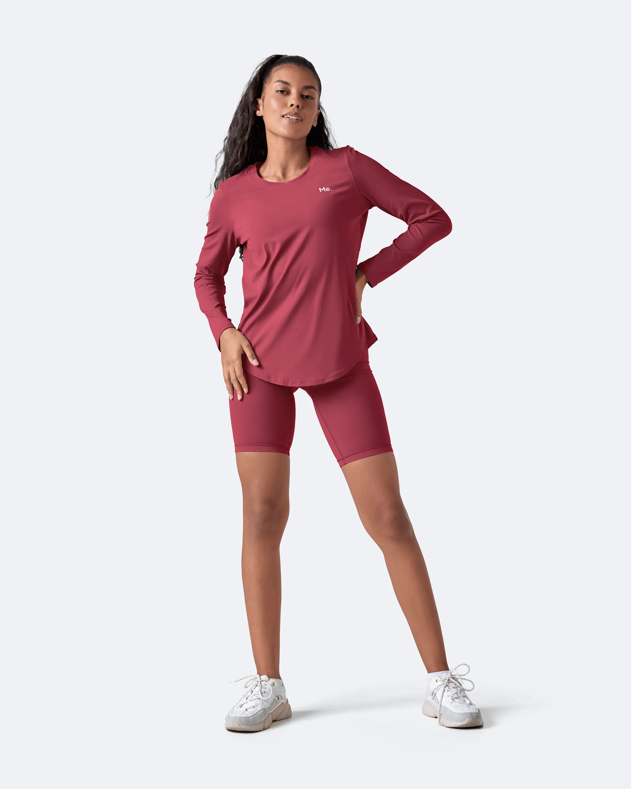 Passionate Red Long Sleeve Sport Performance Design